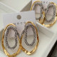 Two tone earrings