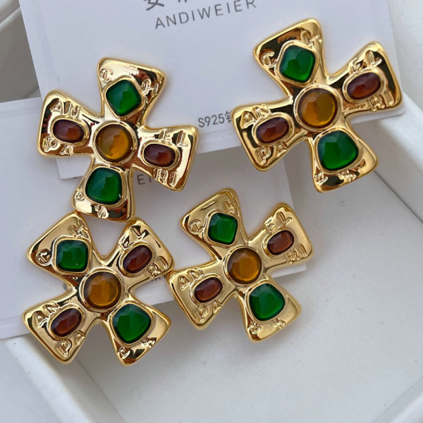 Cross earrings