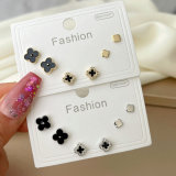 Set clover earrings