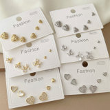 Set heart earrings