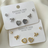 Heart set earrings