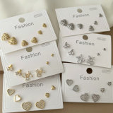 Set heart earrings