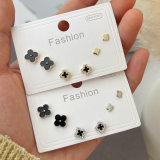 Set clover earrings