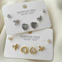 Heart set earrings