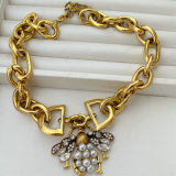 Vintage Bee Necklace
