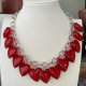 Red heart charm necklace