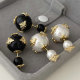 Bee ball earrings