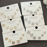 Set clover earrings