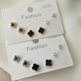 Set clover earrings