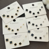 Set clover earrings