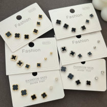 Set clover earrings