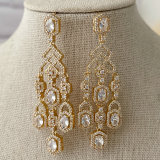 Pave zircon party earrings
