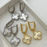 Clover charm earrings