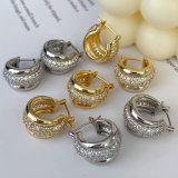 Pave zircon basic hoop