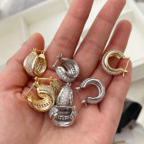 Pave zircon basic hoop