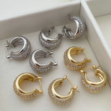 Pave zircon basic hoop