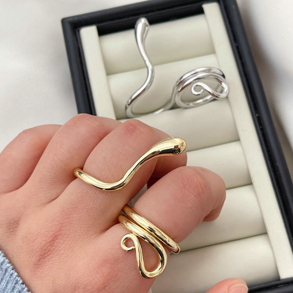 Metal snake ring