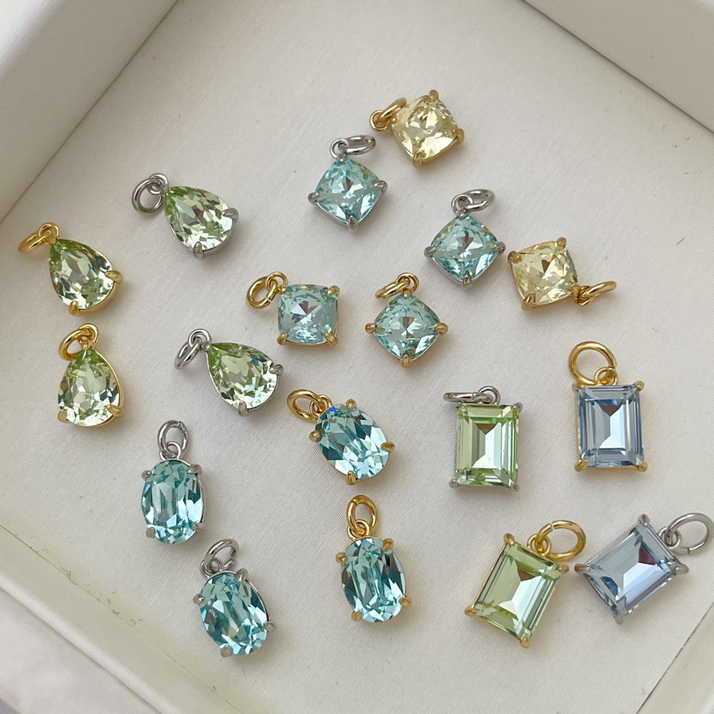 Small crystal charm