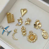 Small heart dog charm