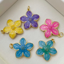 Enamel heart charm