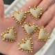 Pave zircon heart charm
