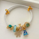 Pandora blue snow pendant bracelet