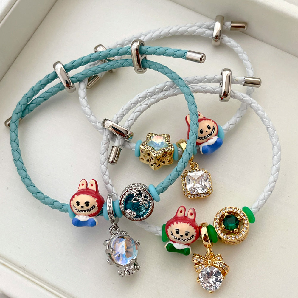 Labubu Pandora pendant bracelet