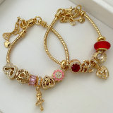 Pandora red pendant bracelet
