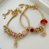 Pandora red pendant bracelet