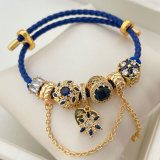 Pandora blue pendant bracelet