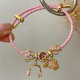 Pandora pink bicycle pendant bracelet