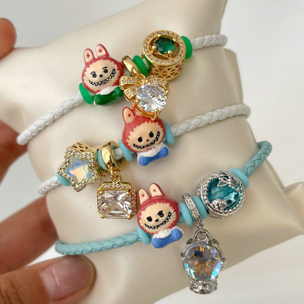 Labubu Pandora pendant bracelet