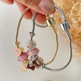 Pandora bear pendant bracelet
