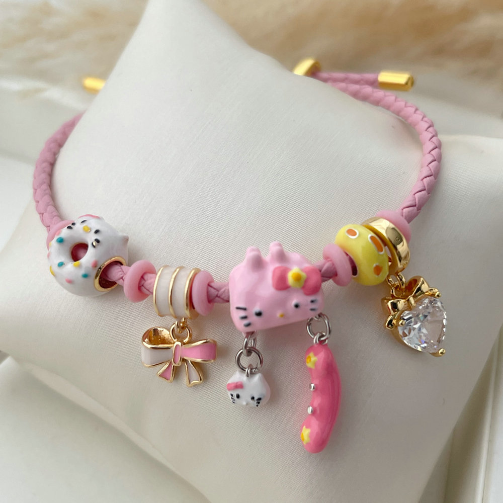Pandora pink hello kitty pendant bracelet