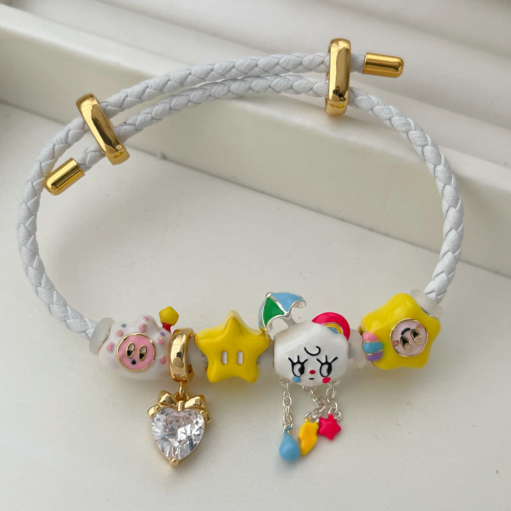 Pandora white pendant bracelet