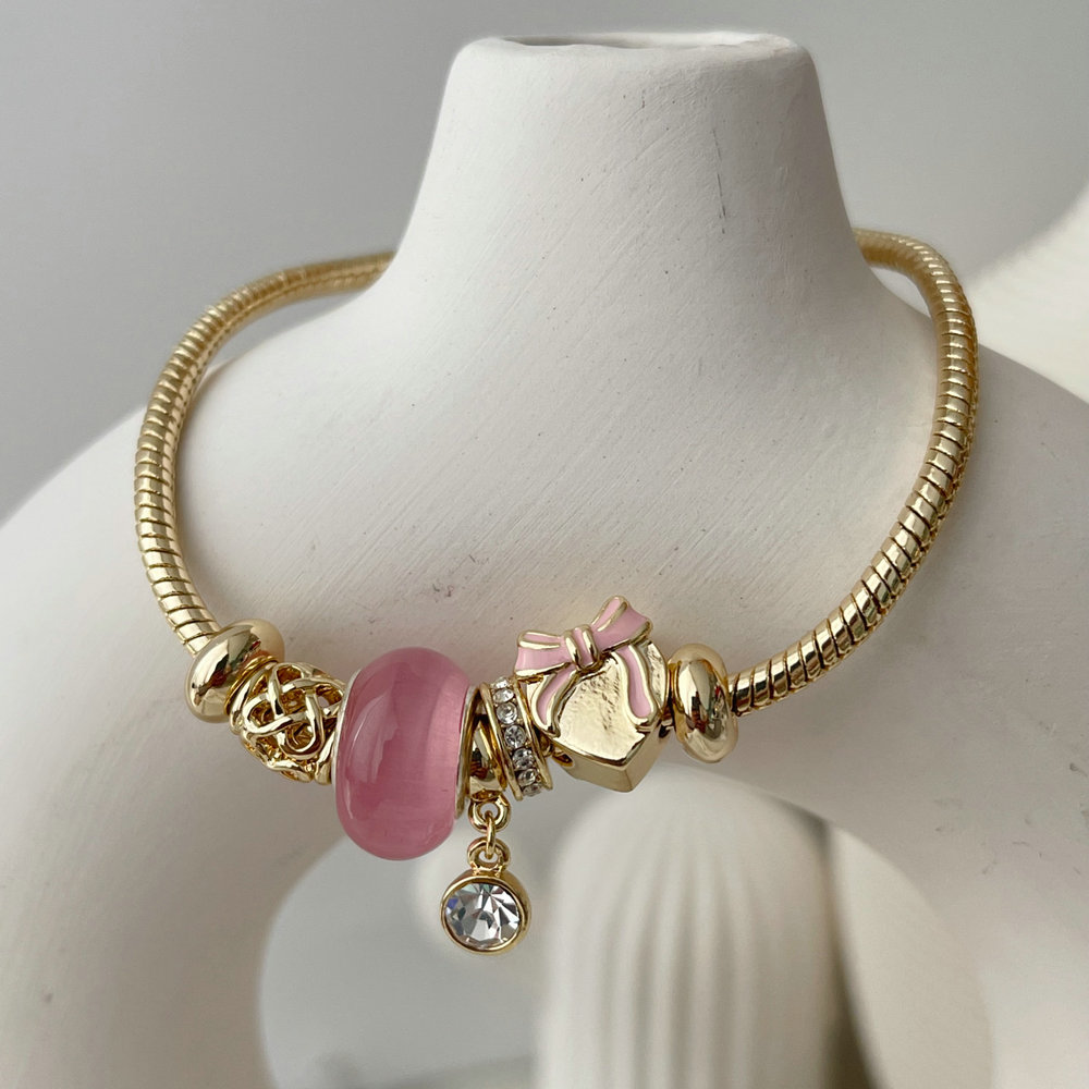 Pandora pink pendant bracelet