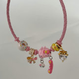 Pandora pink hello kitty pendant bracelet