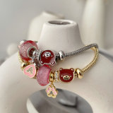 Pandora bear pendant bracelet
