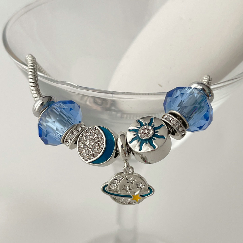 Pandora blue pendant bracelet