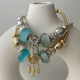 Pandora blue pendant bracelet