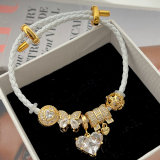 Pandora white heart pendant bracelet