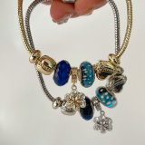 Pandora blue pendant bracelet
