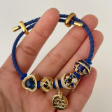 Pandora blue star pendant bracelet