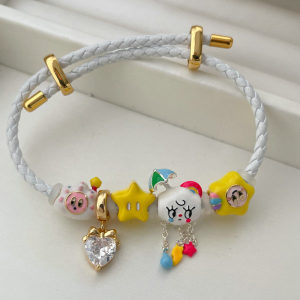 Pandora white pendant bracelet