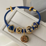 Pandora blue star pendant bracelet