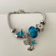 Pandora blue sea star pendant bracelet