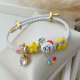 Pandora white pendant bracelet