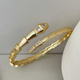 Pave snake bangle