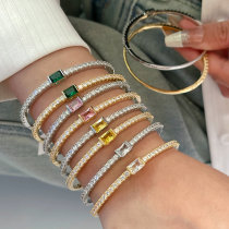 Simple thin teenis bangle
