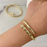 Pave snake bangle